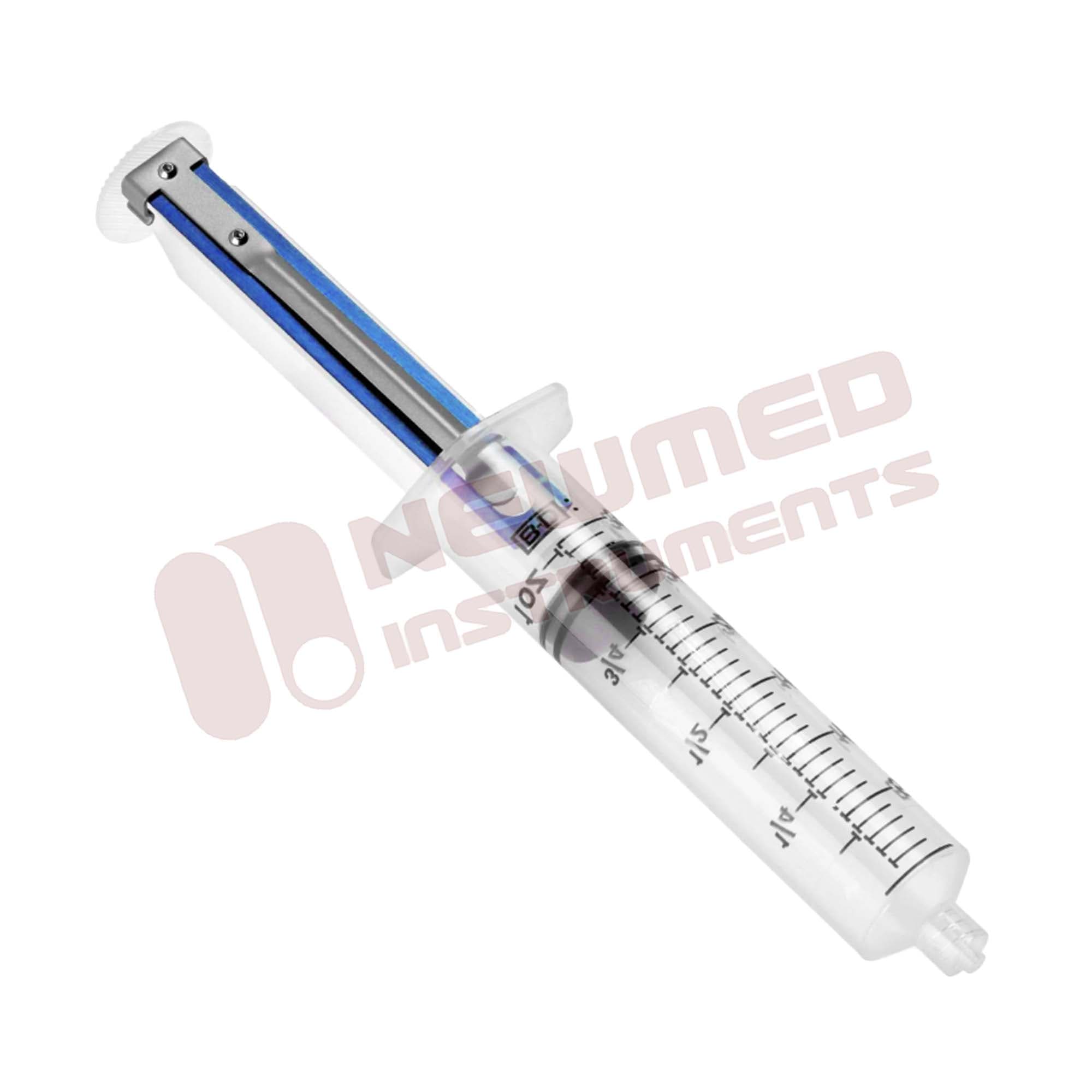 Stop lock for syringes – aluminium made