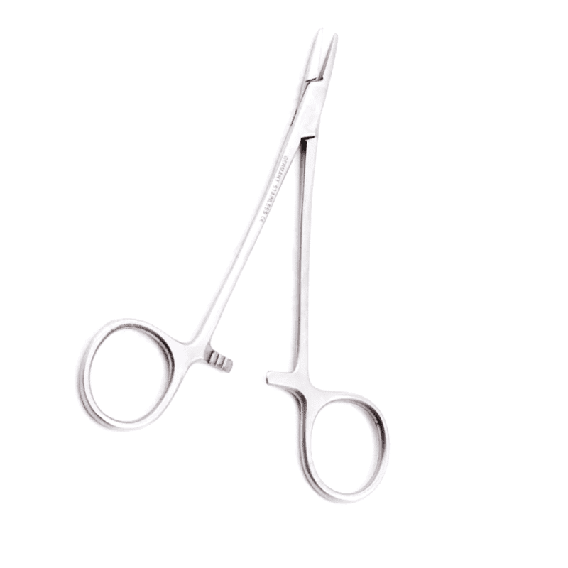 Microlaryngology needle holder